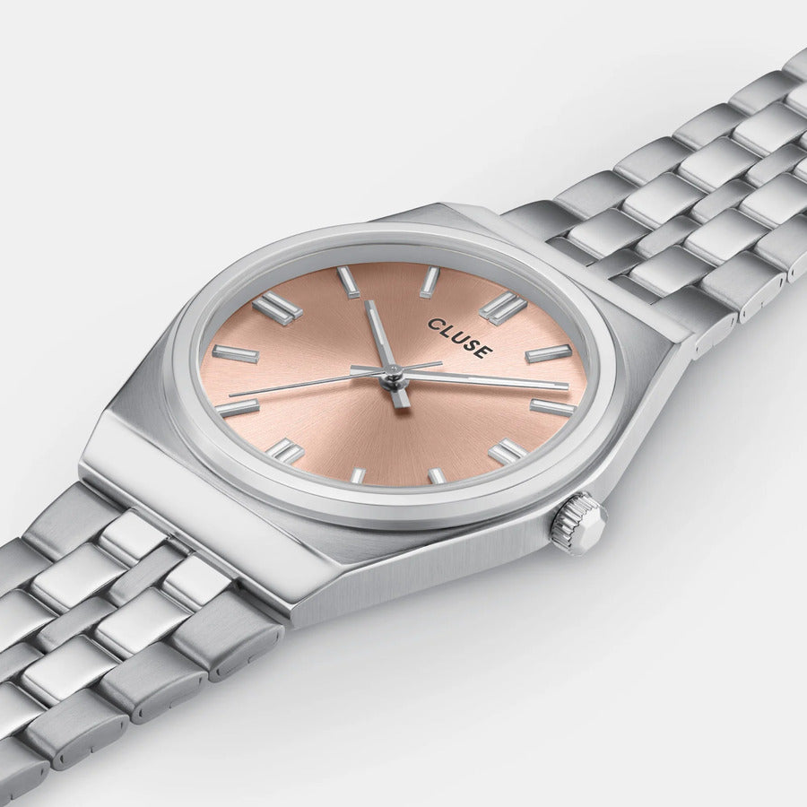 Orologio CLUSE Retrò 's Silver/Light Salmon