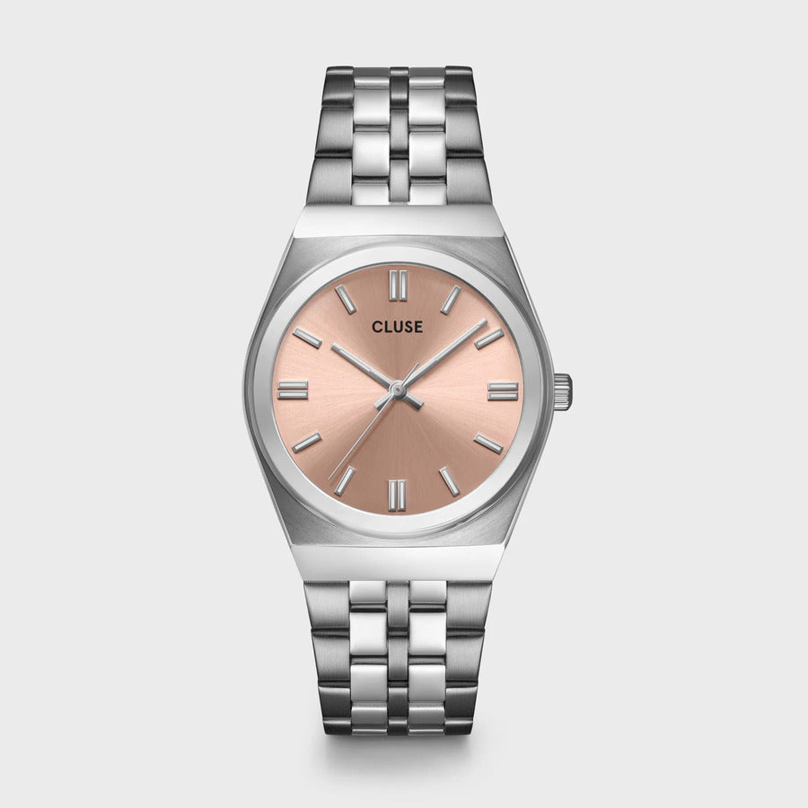 Orologio CLUSE Retrò 's Silver/Light Salmon