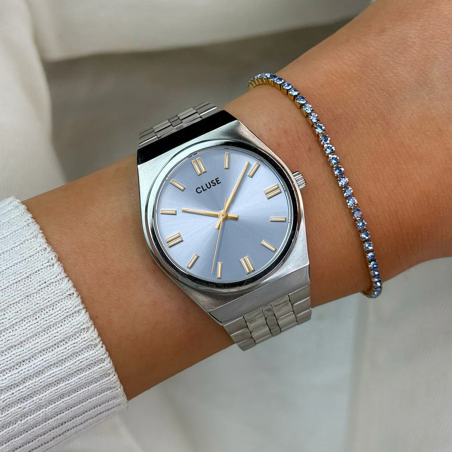 Orologio CLUSE Retrò 's Silver/Light Blue