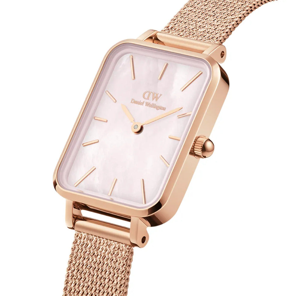 Orologio Daniel Wellington Quadro Pressed Melrose Rosegold/Rose