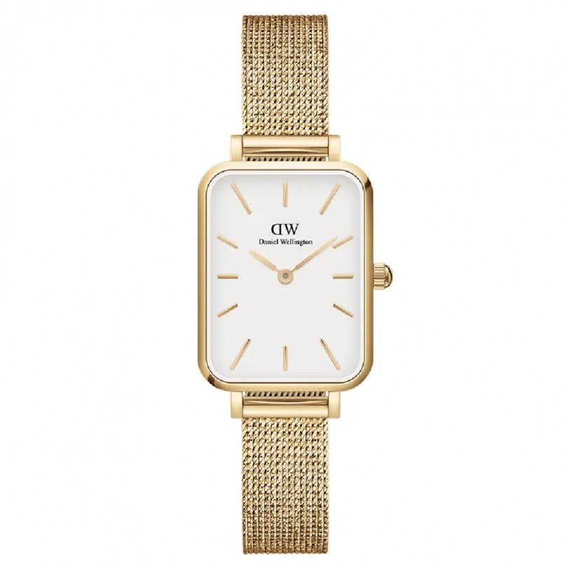 Orologio Daniel Wellington Quadro Pressed Evergold Gold/White