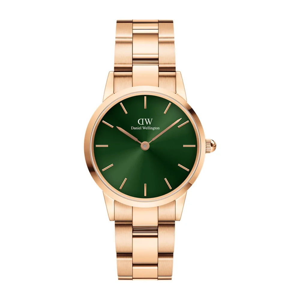 Orologio Daniel Wellington Iconic Link Emerald Rosegold/Green 28mm