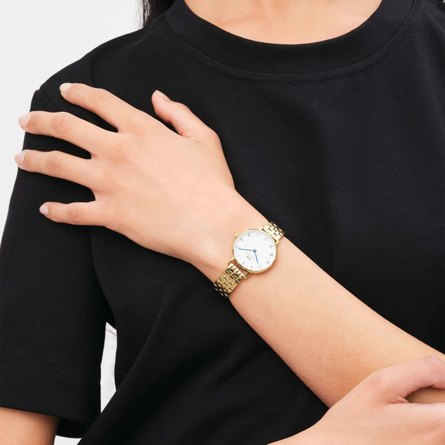 Orologio Daniel Wellington Petite Numerals Link Gold