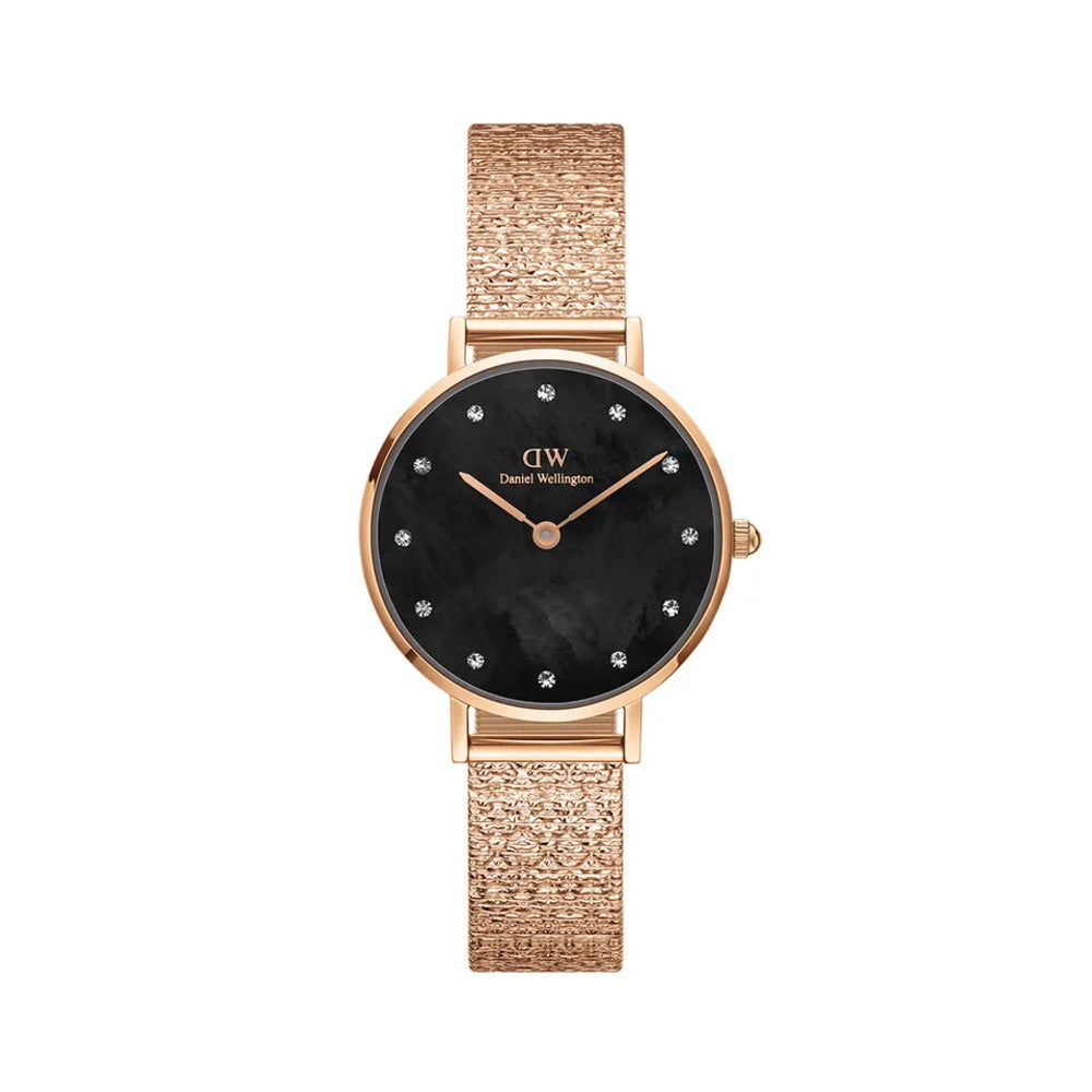 Orologio Daniel Wellington Petite Lumine Pressed Piano Rosegold/Black 28mm