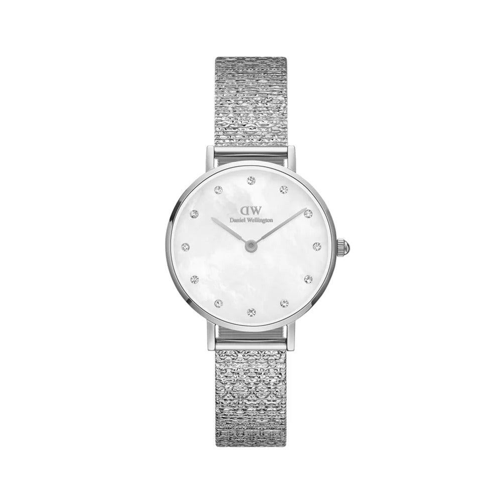 Orologio Daniel Wellington Petite Lumine Pressed Piano Silver/White 28mm