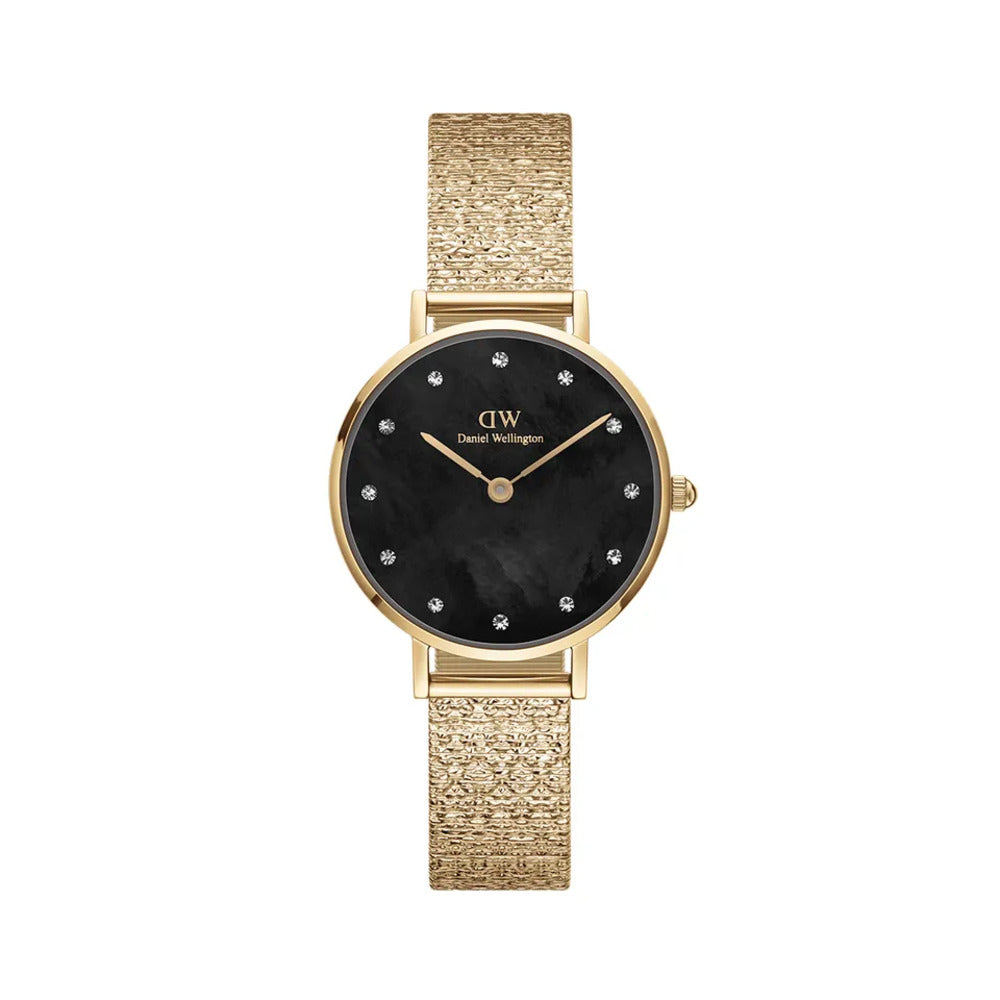 Orologio Daniel Wellington Petite Lumine Pressed Piano Gold/Black 28mm