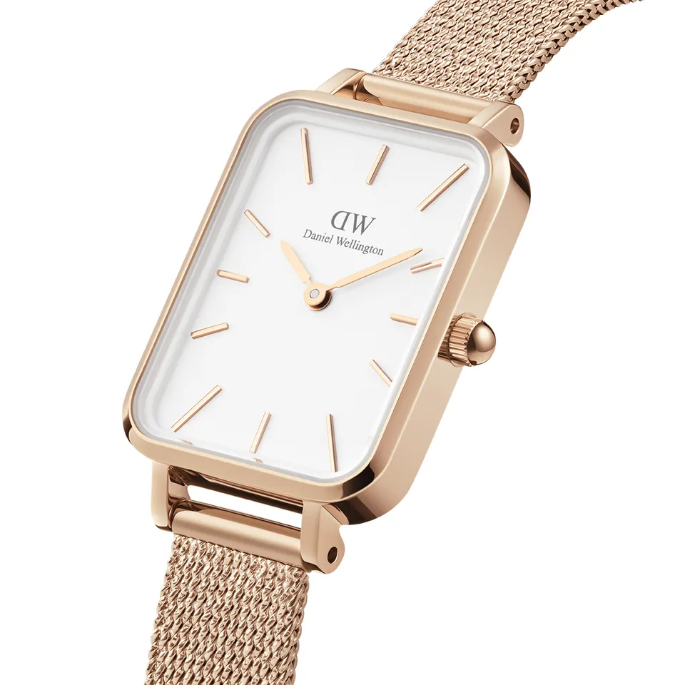Orologio Daniel Wellington Quadro Pressed Melrose Rosegold/White