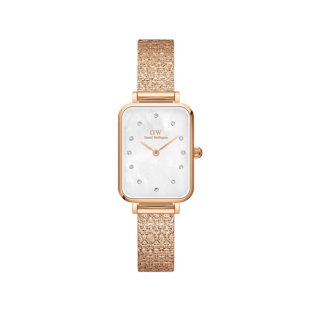 Orologio Daniel Wellington Quadro Lumine Pressed Piano Rosegold/White