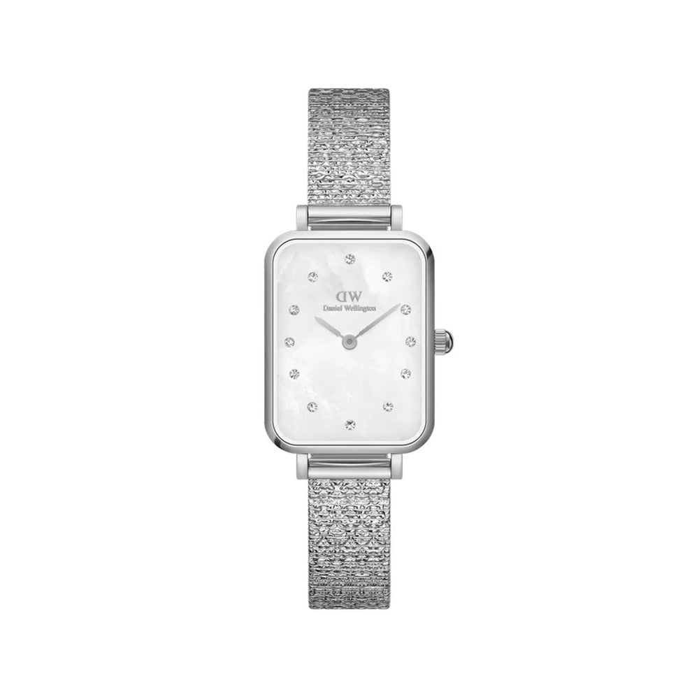 Orologio Daniel Wellington Quadro Lumine Pressed Piano Silver/White