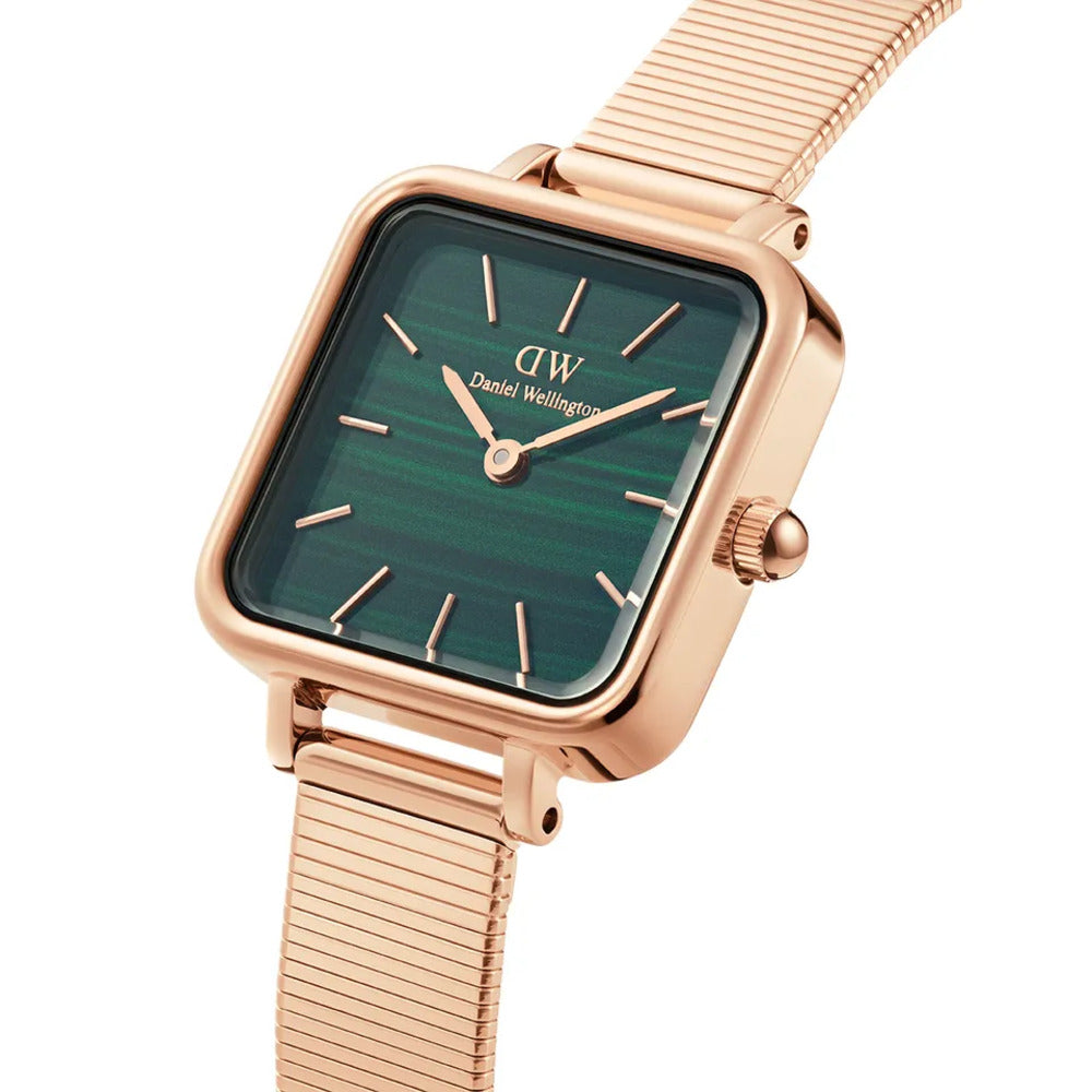 Orologio Daniel Wellington Quadro Studio Rosegold/Green