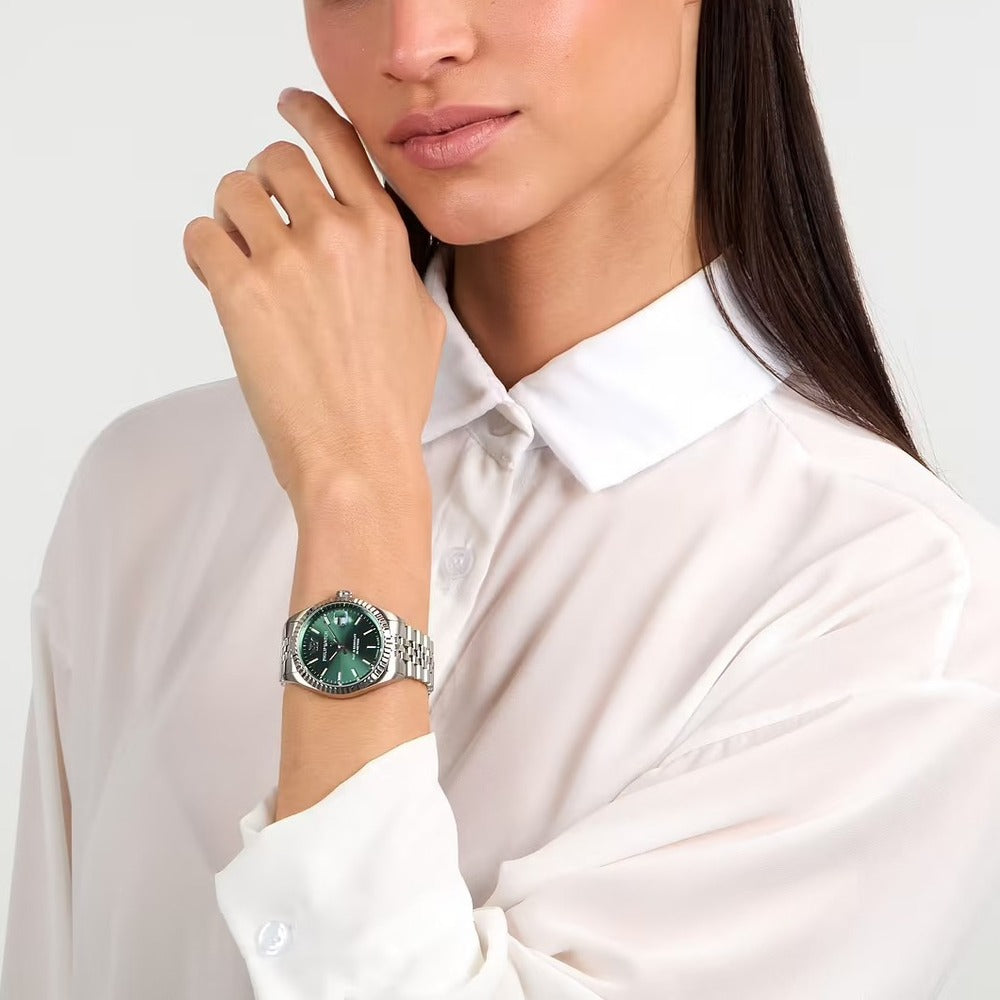 Orologio Philip Watch Caribe Urban Silver Green 35 mm