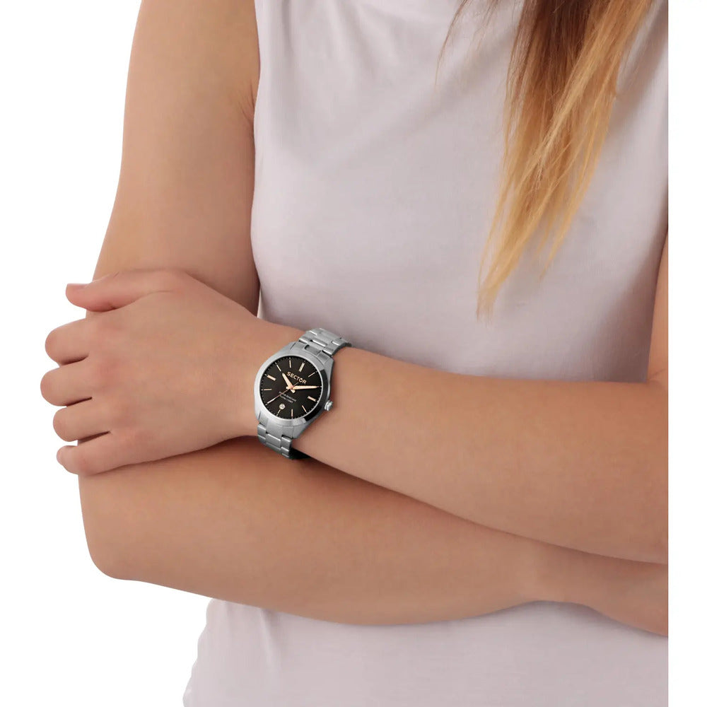 Orologio Donna SECTOR Silver/Black/Rosegold