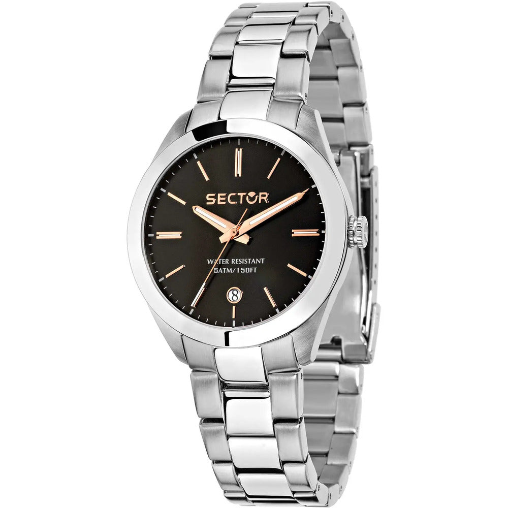 Orologio Donna SECTOR Silver/Black/Rosegold