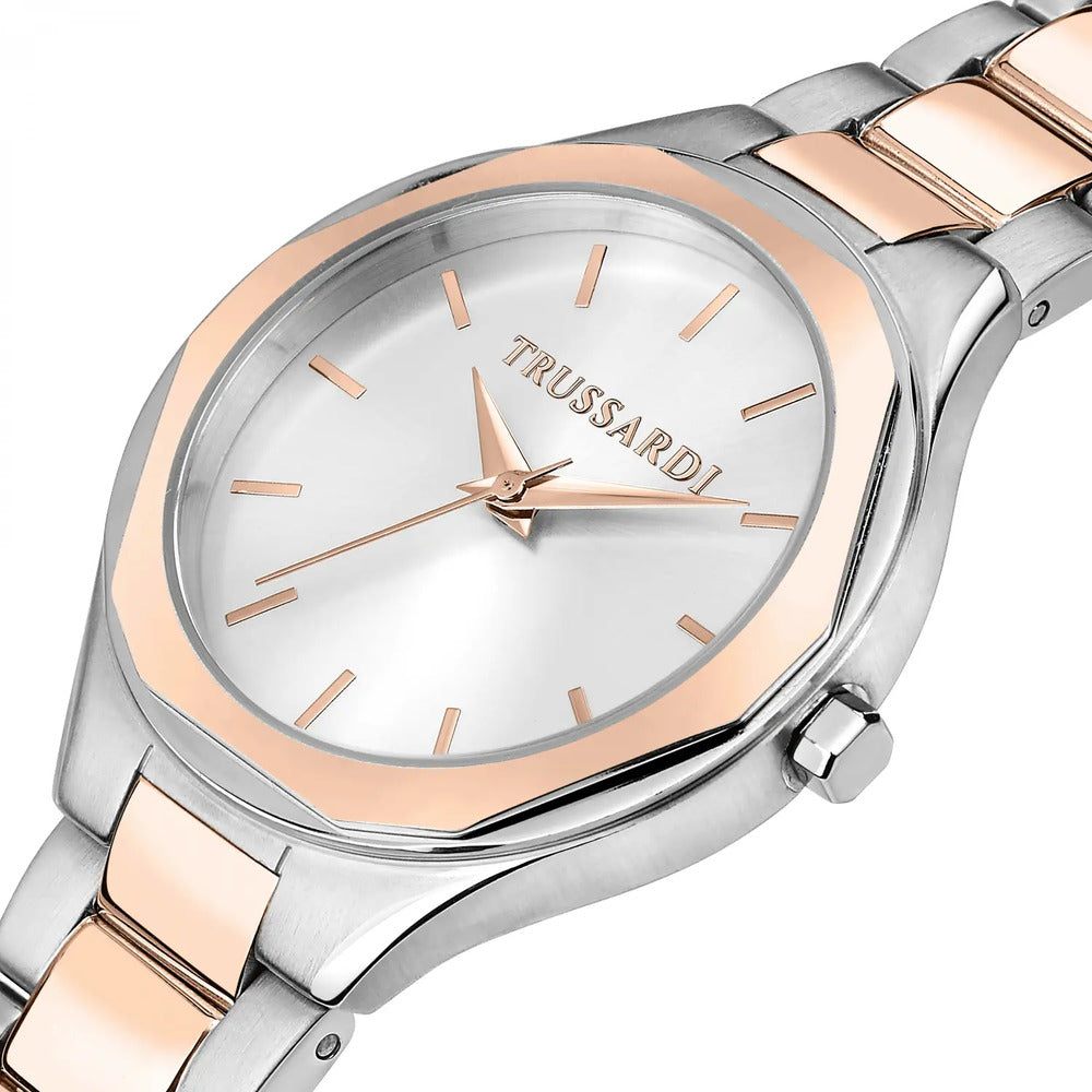 Orologio donna TRUSSARDI Small WRIST Silver/Rosegold