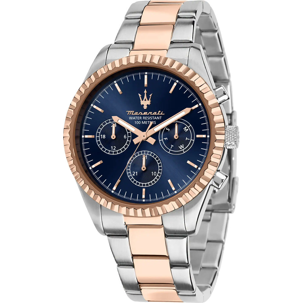Orologio MASERATI Competizione Silver, Rosegold, Blue