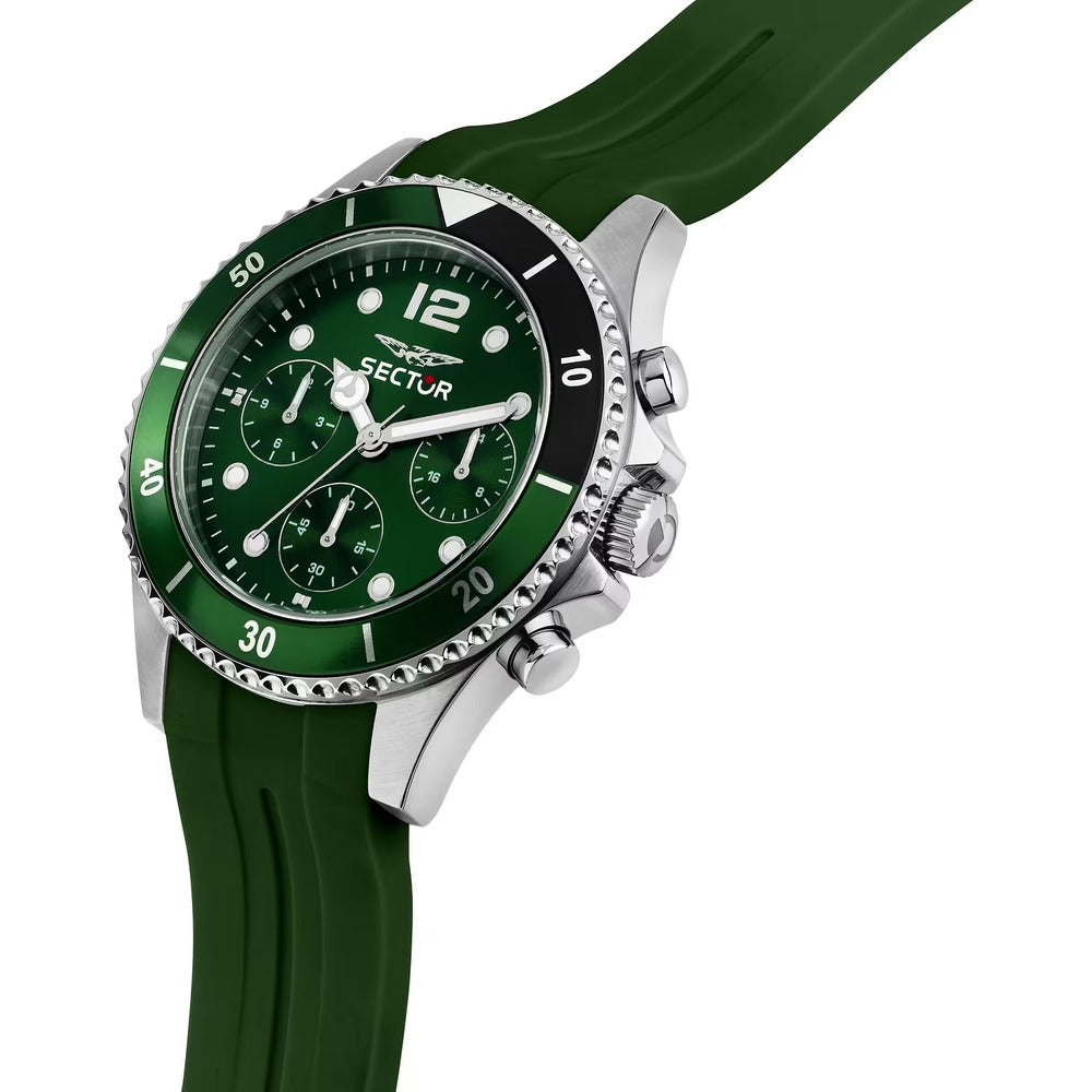 Orologio Multifunzione SECTOR Silver/Green