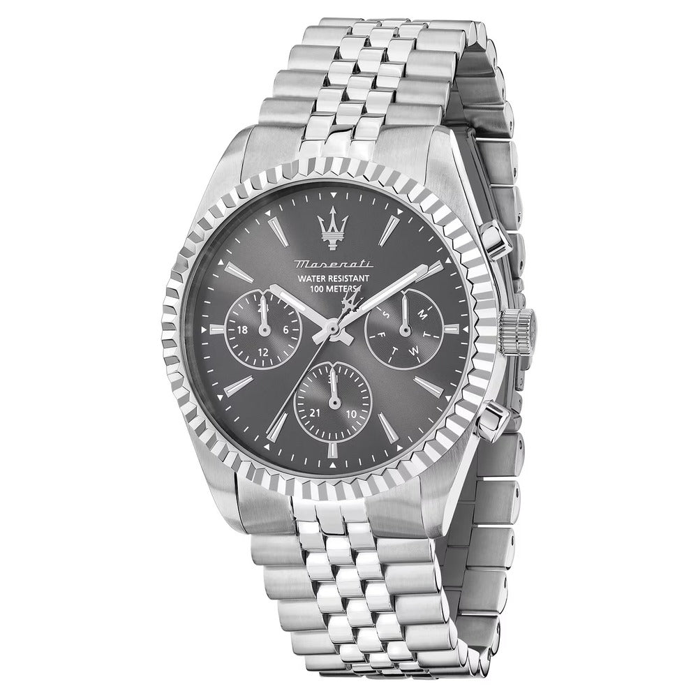 Orologio Multifunzione MASERATI Competizione Silver Grey