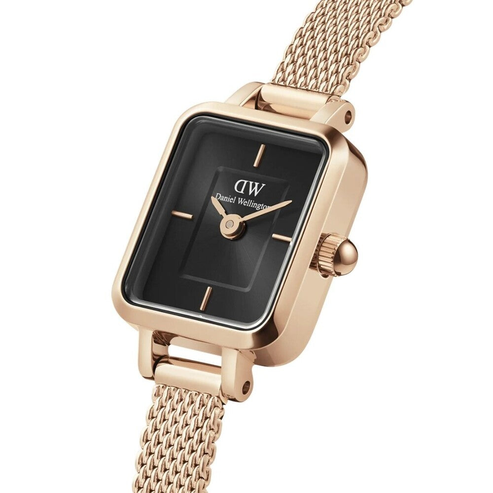 Orologio Daniel Wellington Quadro Mini Melrose Rose Gold/Black