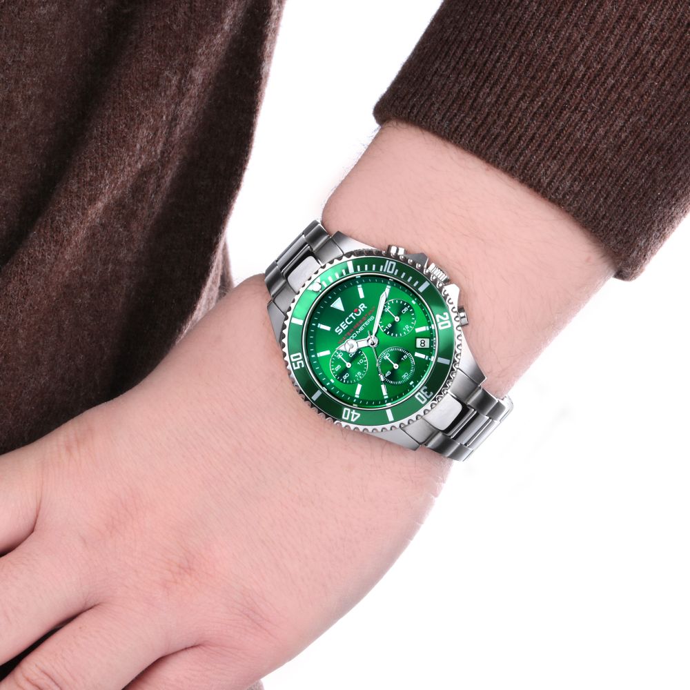 Orologio cronografo uomo SECTOR Green