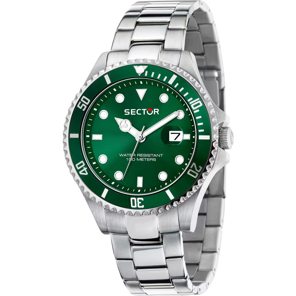 Orologio SECTOR 230 Silver Green 43 mm