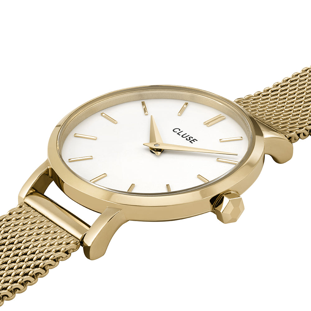 Orologio Donna CLUSE Boho Chic Petite Mesh White, Gold Colour