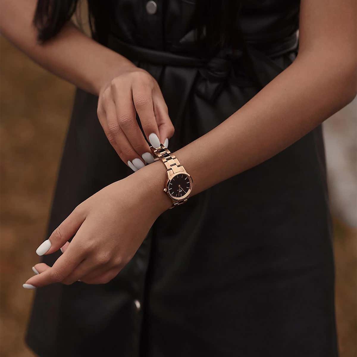 Orologio Daniel Wellington ICONIC LINK Rose Gold Black