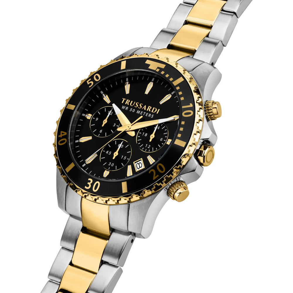 Orologio Uomo TRUSSARDI City Life Silver/Gold/Black