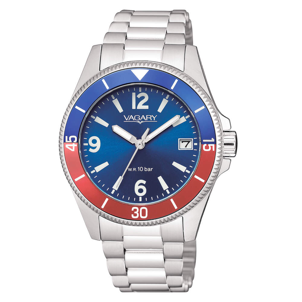 Orologio VAGARY by CITIZEN Aqua39 Unisex Blue/Red