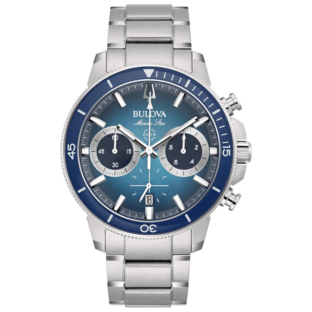 Orologio uomo BULOVA Marine Star Crono Silver/Blue