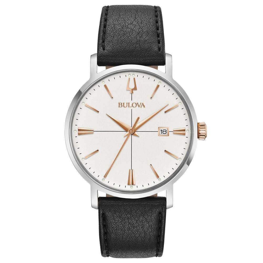Orologio uomo BULOVA Aerojet Black/Silver/Rosegold