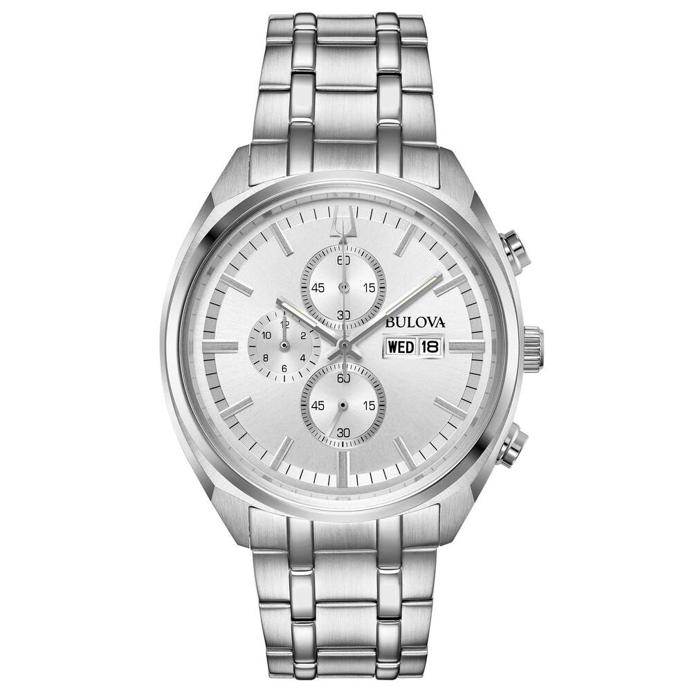 Orologio cronografo uomo BULOVA Surveyor Chrono Silver