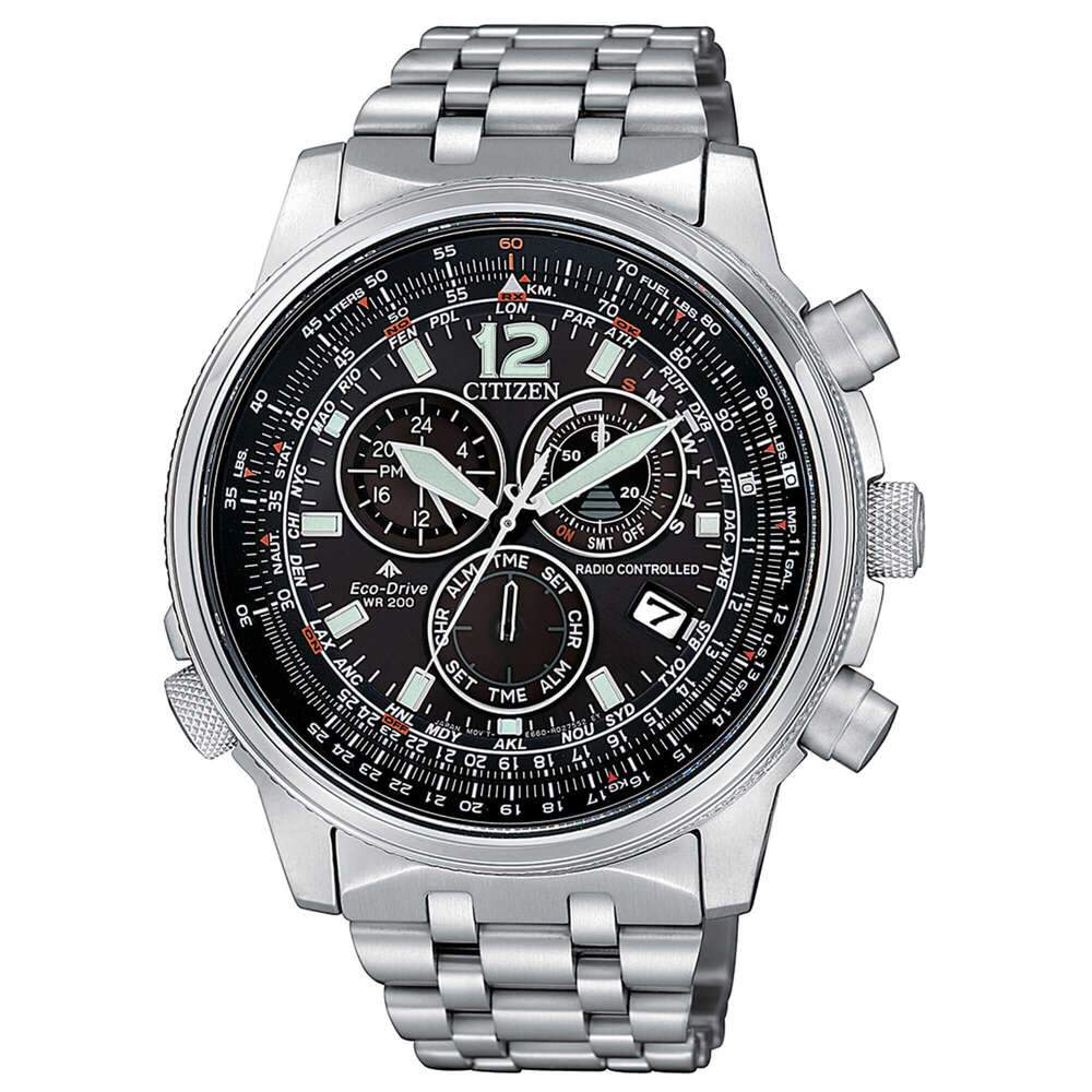 Orologio Citizen Radiocontrollato Crono Pilot uomo mm