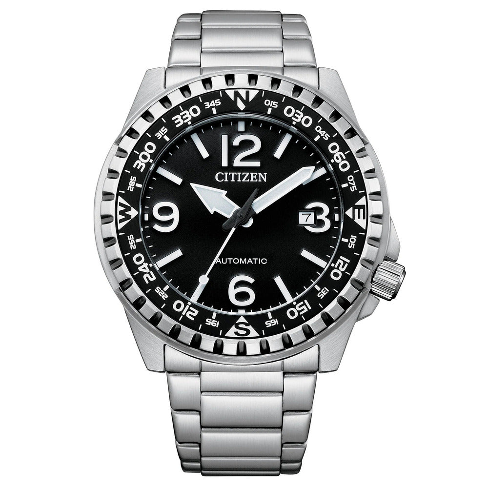 Orologio Citizen Automatico Silver Black 46 mm