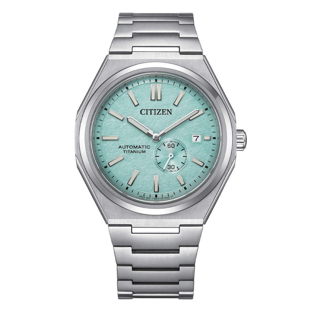 Orologio Citizen Automatico Super Titanio Silver/Turchese