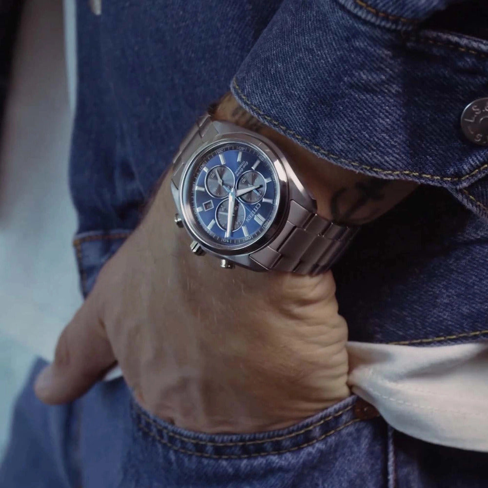 Orologio Citizen Crono Super Titanio 2590 Blue