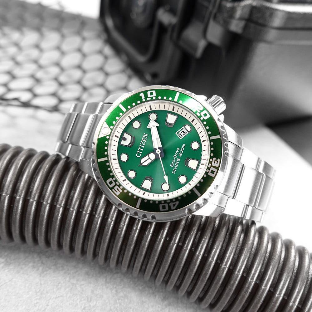 Orologio CITIZEN Diver's Eco Drive mt Silver/Green
