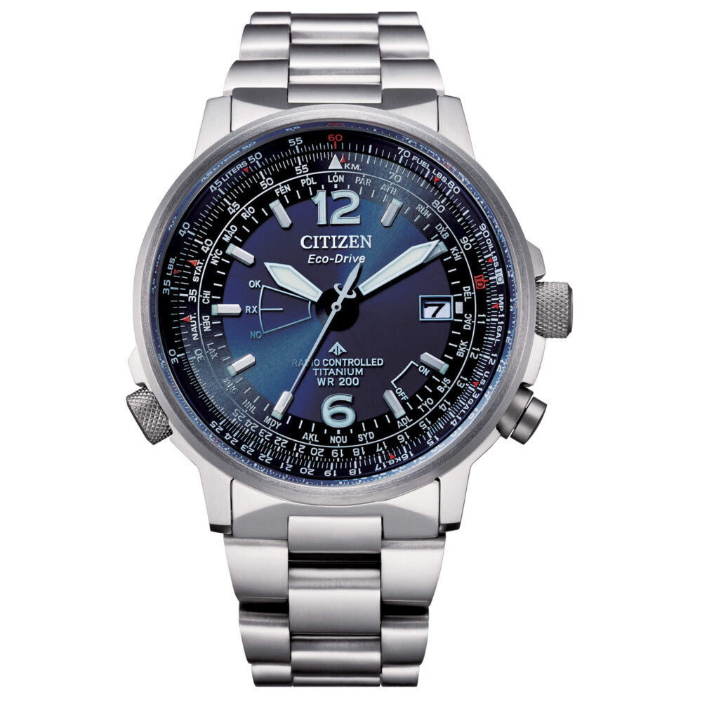 Orologio Citizen Eco Drive in Super Titanio Crono Pilot Radiocontrollato –