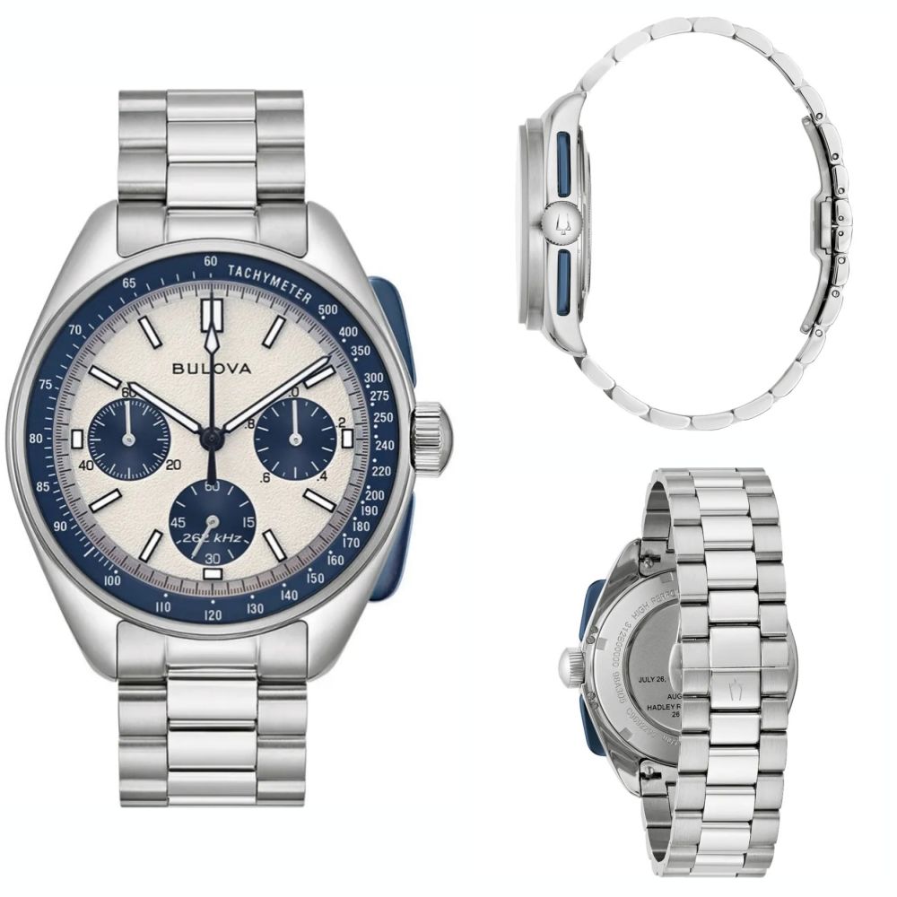 Orologio BULOVA Lunar Pilot 43mm Silver/Blue
