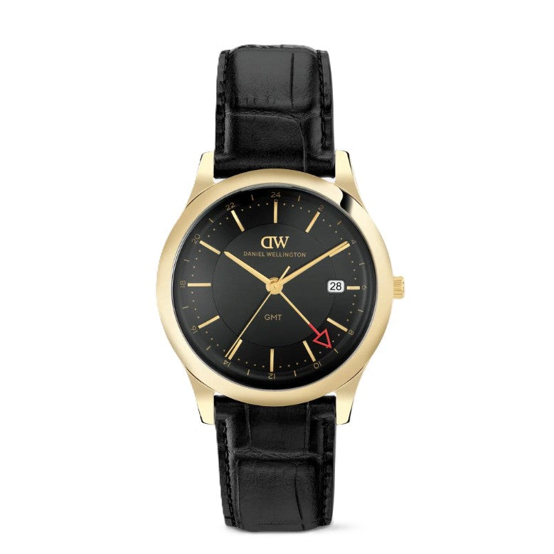 Orologio Daniel Wellington GMT Nero e Oro Pathfinder