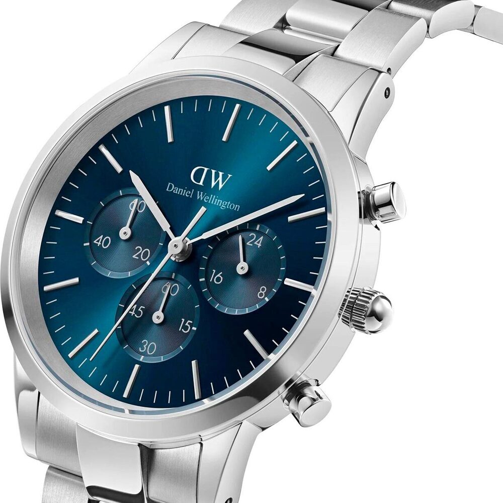 Orologio Daniel Wellington Iconic Chronograph Link Arctic S Blue