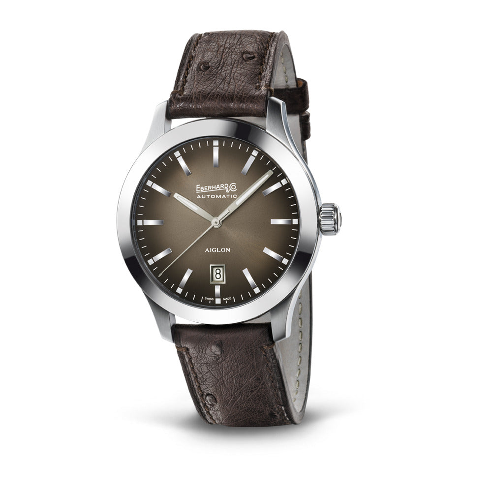 Orologio Automatico Eberhard Aiglon Grande Taille Brown