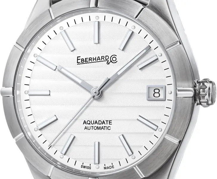 Orologio Eberhard & Co. Aquadate Grande Taille Bianco CA