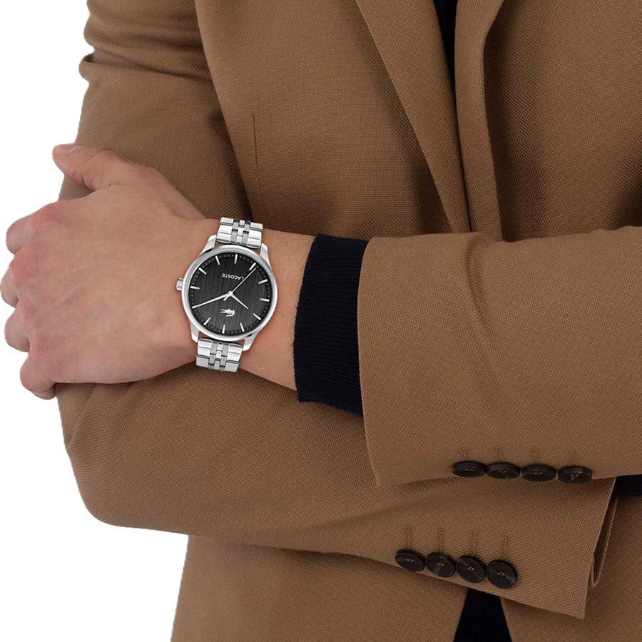 Orologio Lacoste Lisbon Silver Black 42 mm