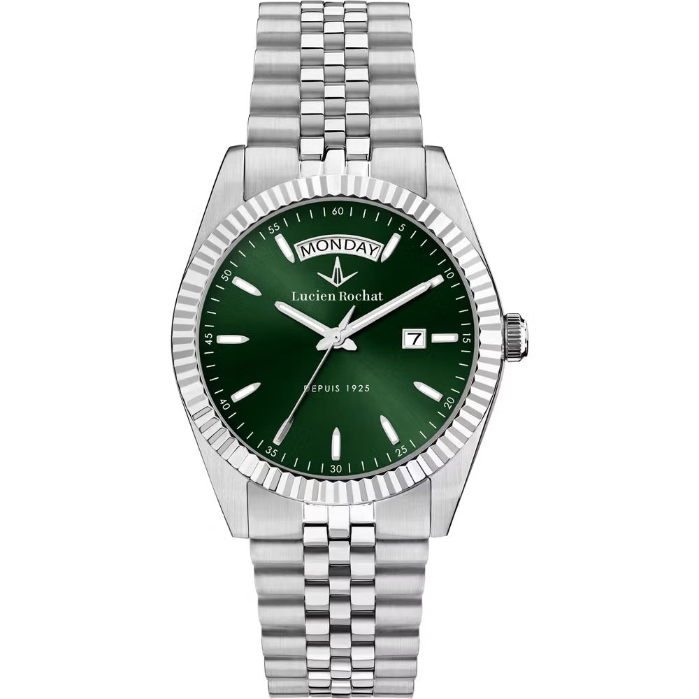 Orologio Lucien Rochat Bienne 39 mm Silver Green