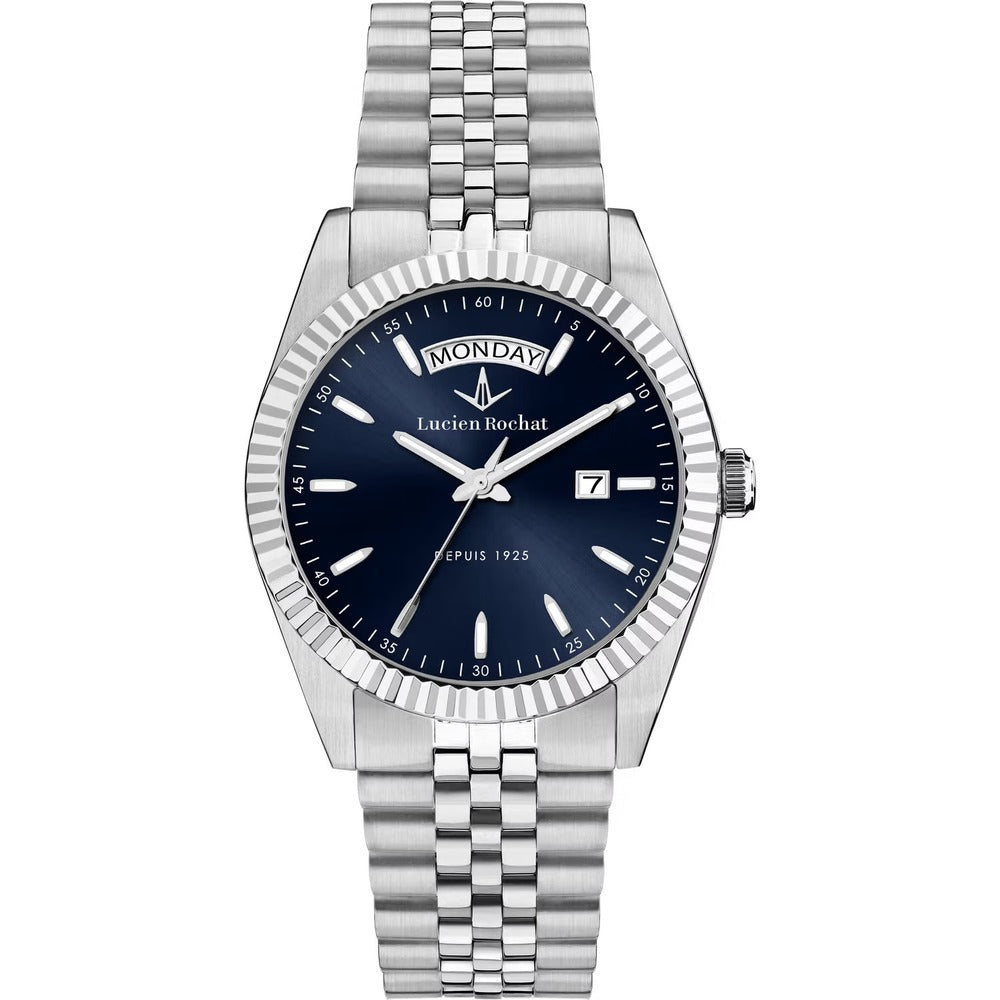 Orologio Lucien Rochat Bienne 39 mm Silver Blue