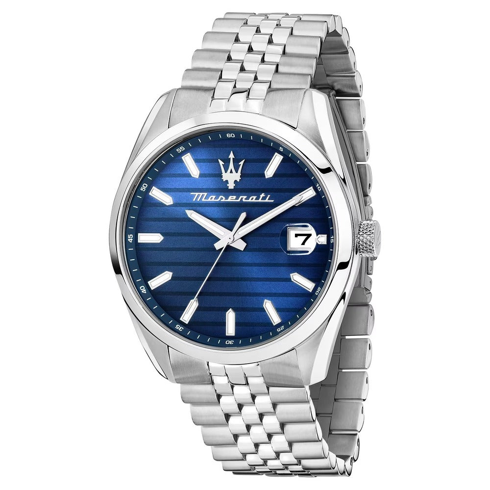 Orologio Maserati Attrazione Silver Blue 43 mm