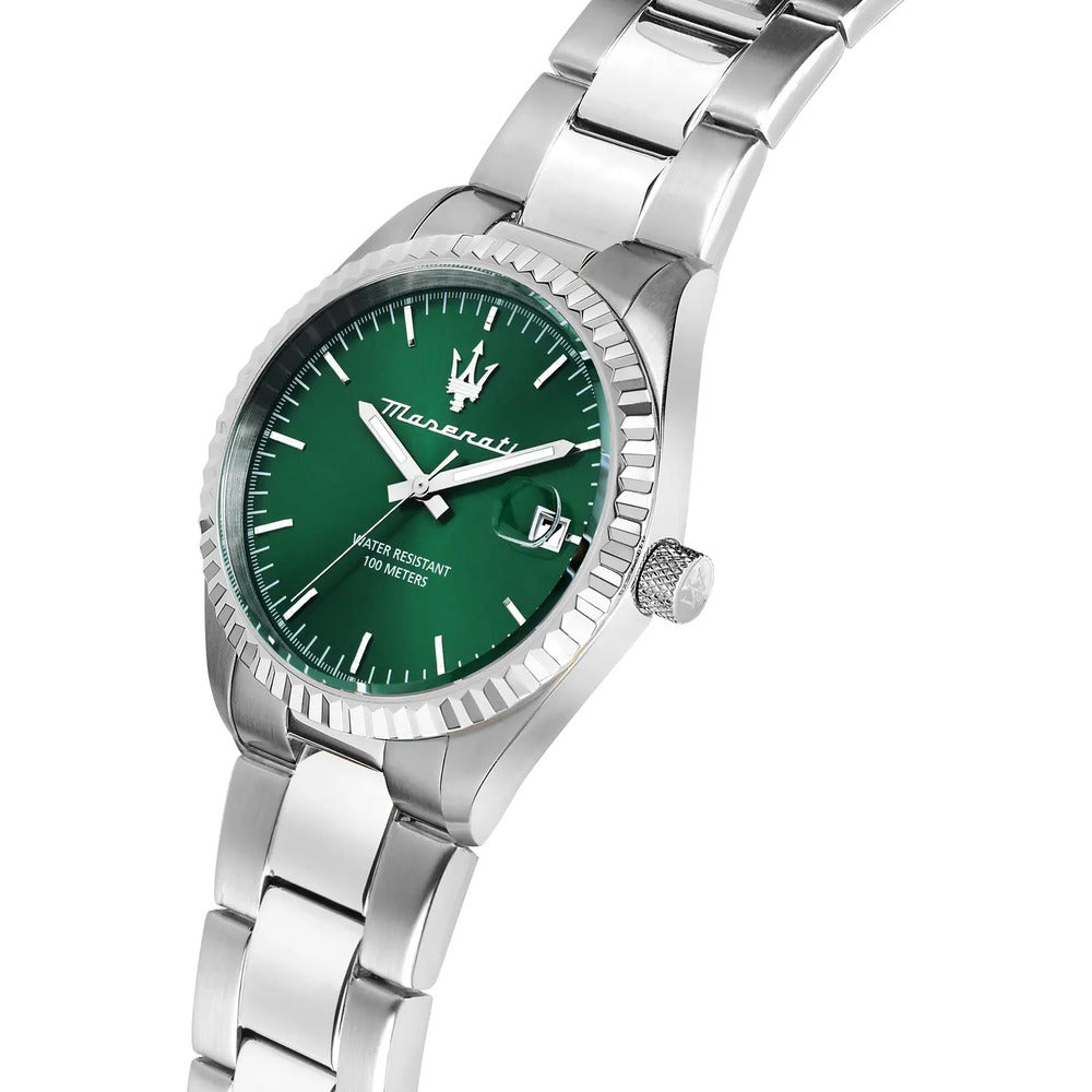 Orologio Uomo MASERATI Competizione Silver/Green