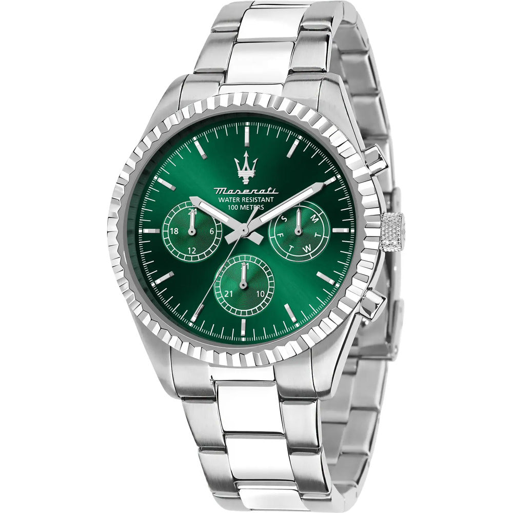 Orologio Uomo MASERATI Competizione Silver/Green