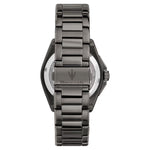 orologio da uomo maserati dark edition griogio scuro con indici blu codice prodotto R8853154001 vista posteriore