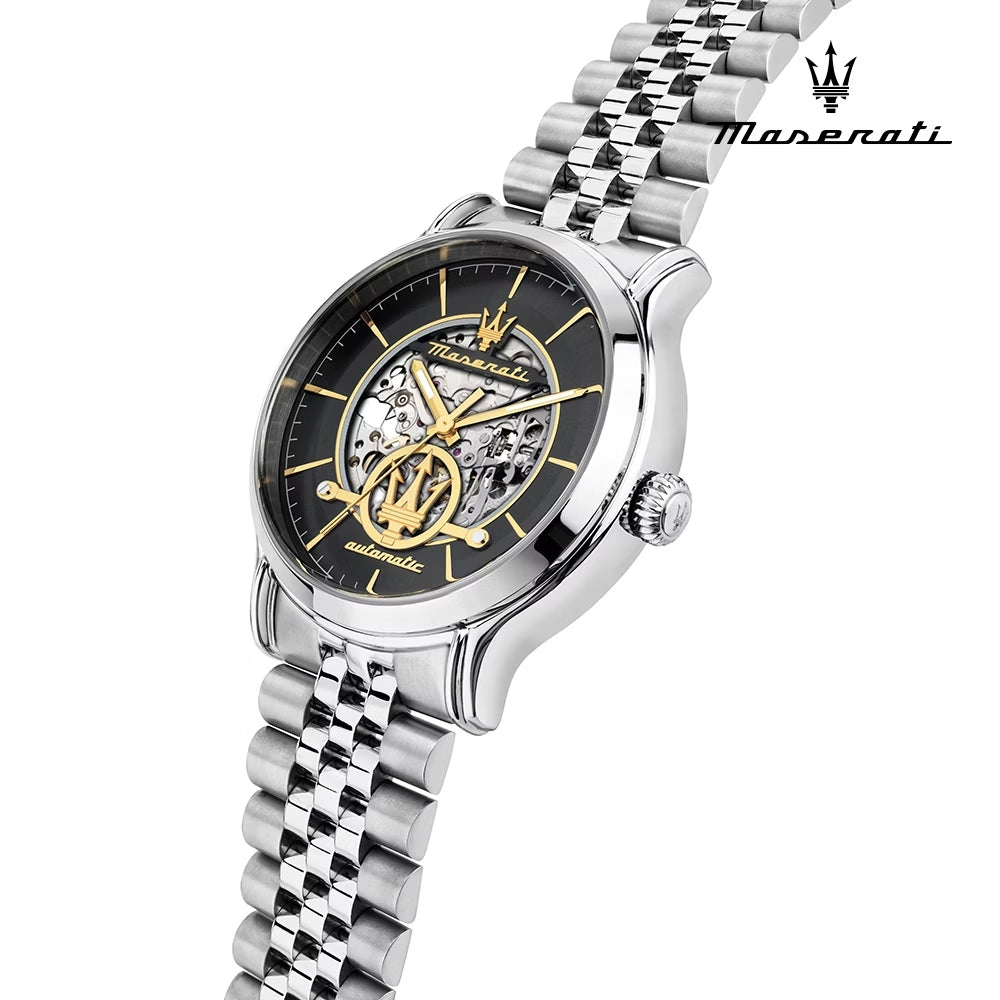 Orologio Automatico MASERATI Epoca Silver/Gold/Green
